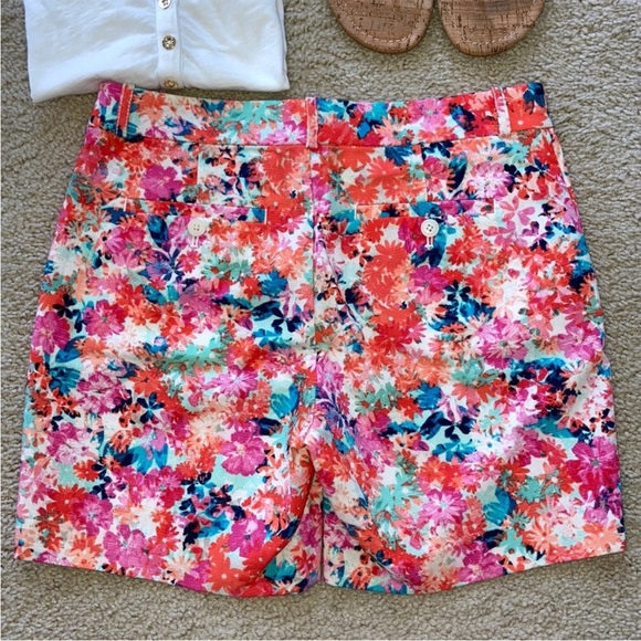 J. Crew Brushstroke Marigold Shorts - Picture 5 of 6